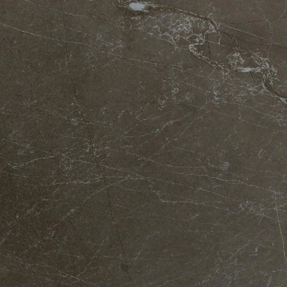 Buitentafel met houten onderstel en Pulpis bruin keramiek blad - Infinity Viadurini