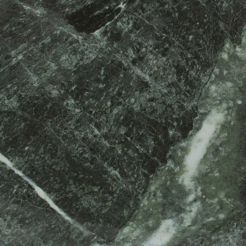 Buitentafel met houten onderstel en groen keramiek blad Frankrijk - Infinity Viadurini