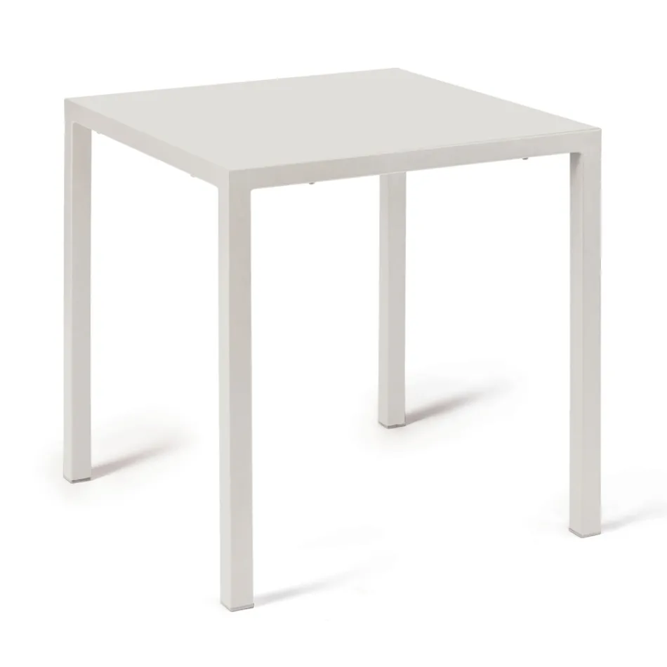 Buitentafel met gegalvaniseerde stalen structuur Made in Italy - Azul Viadurini