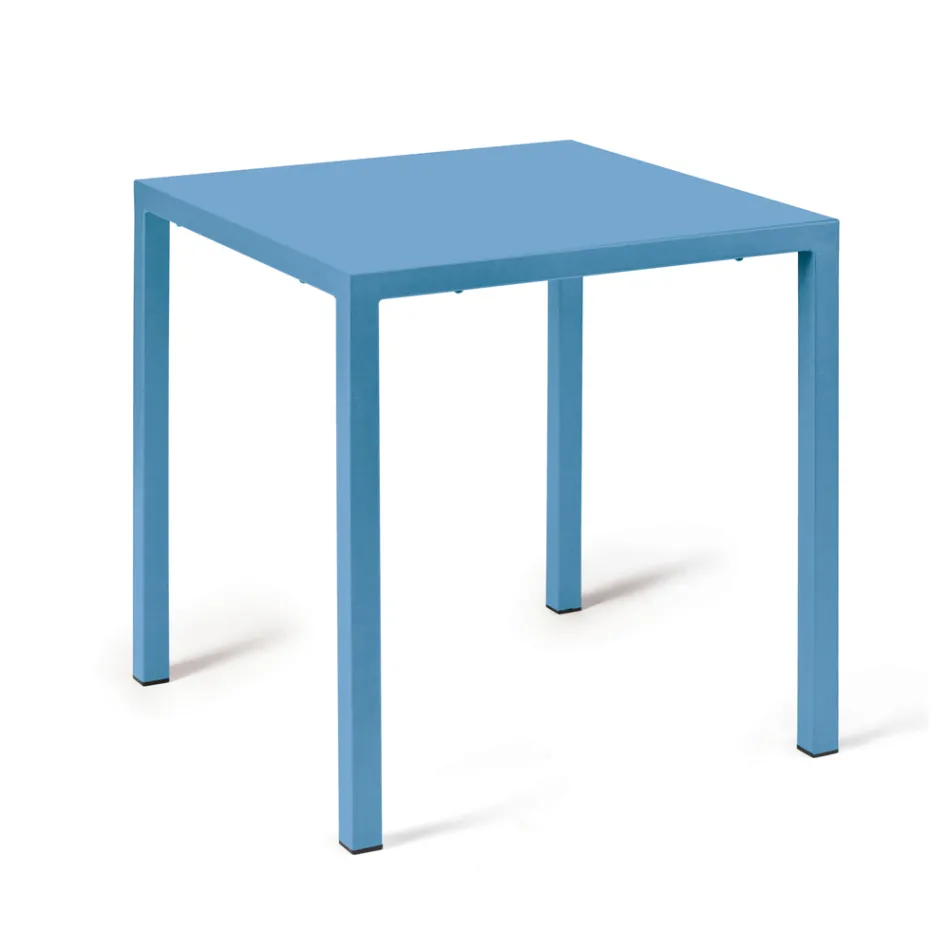 Buitentafel met gegalvaniseerde stalen structuur Made in Italy - Azul Viadurini