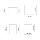 Buitentafel met gegalvaniseerde stalen structuur Made in Italy - Azul Viadurini