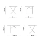 Buitentafel van gegalvaniseerd staal Made in Italy - Blair Viadurini