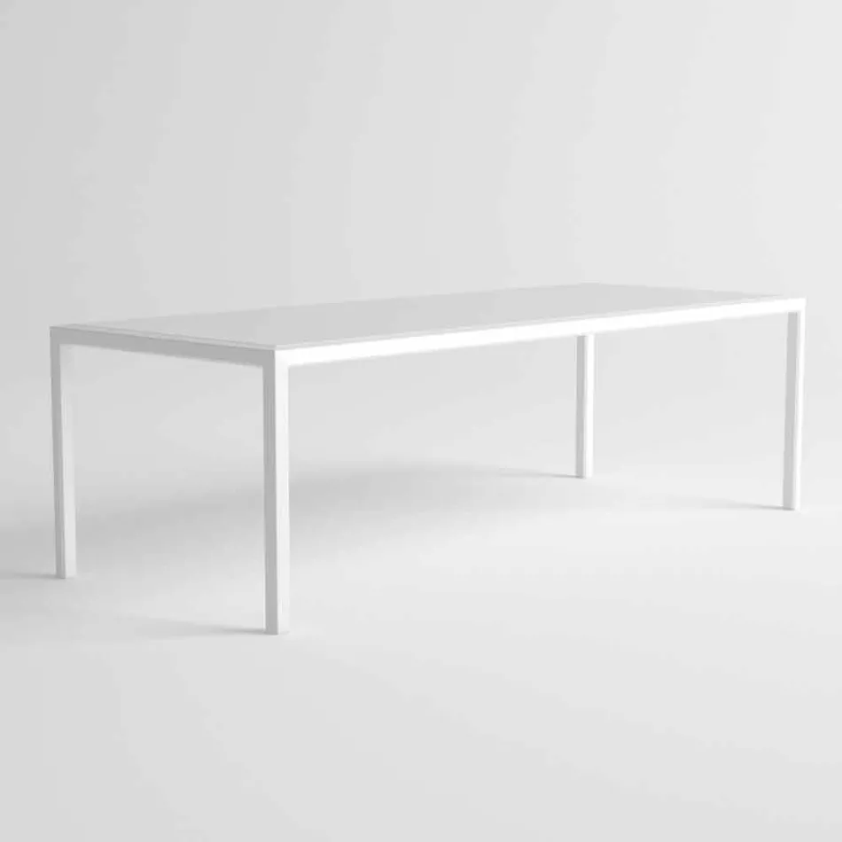 Buitentafel in aluminium van modern design voor tuin - Mississippi2 Viadurini