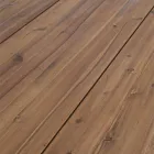 Buitentafel in acaciahout met poten in geverfd staal - Sheldon Viadurini