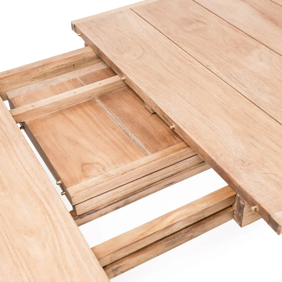 Buitentafel in teakhout uitschuifbaar tot 270 cm - Marie Viadurini