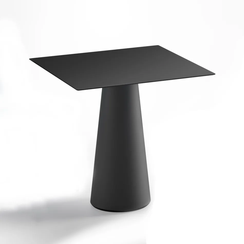 Moderne buitentafel in Hpl en mat polyethyleen Made in Italy - Forlina Viadurini