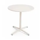 Ronde Buitentafel Diameter 75 cm in Beige Aluminium - Brisea Viadurini