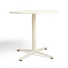 Ronde Buitentafel Diameter 75 cm in Beige Aluminium - Brisea Viadurini