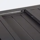 Uitschuifbare tuintafel tot 240 cm in wit of taupe aluminium - Franz Viadurini