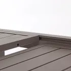 Uitschuifbare tuintafel tot 240 cm in wit of taupe aluminium - Franz Viadurini