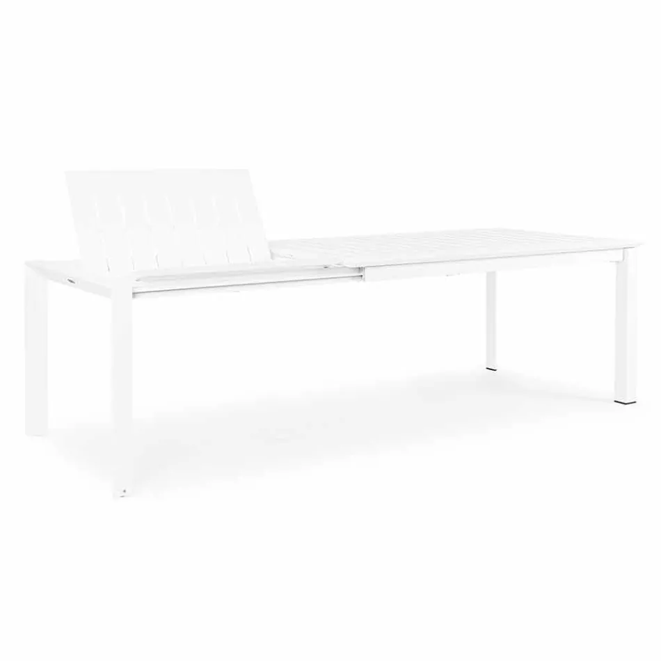 Uitschuifbare tuintafel tot 240 cm in aluminium Homemotion - Pemberton Viadurini