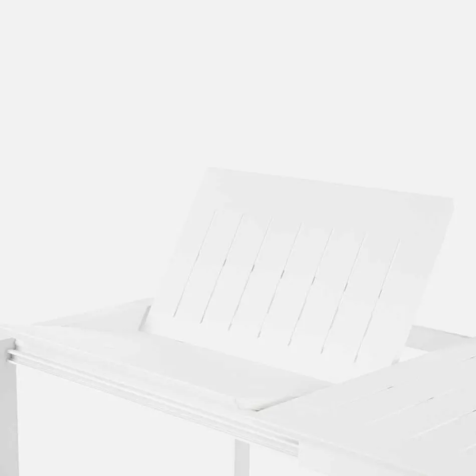 Uitschuifbare tuintafel tot 240 cm in aluminium Homemotion - Pemberton Viadurini