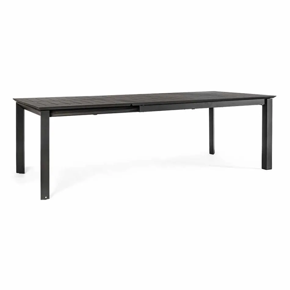Uitschuifbare tuintafel tot 240 cm in aluminium Homemotion - Pemberton Viadurini