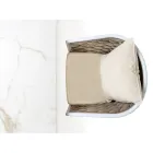 Tuintafel met 4 stoelen in aluminium en geweven - Artes Viadurini