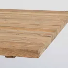 Tuintafel met blad in teakhout van Homemotion - Cowen Design Viadurini