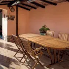 Uitschuifbare Design Tuintafel tot 200 cm Ovaal in Hout - Roxen Viadurini