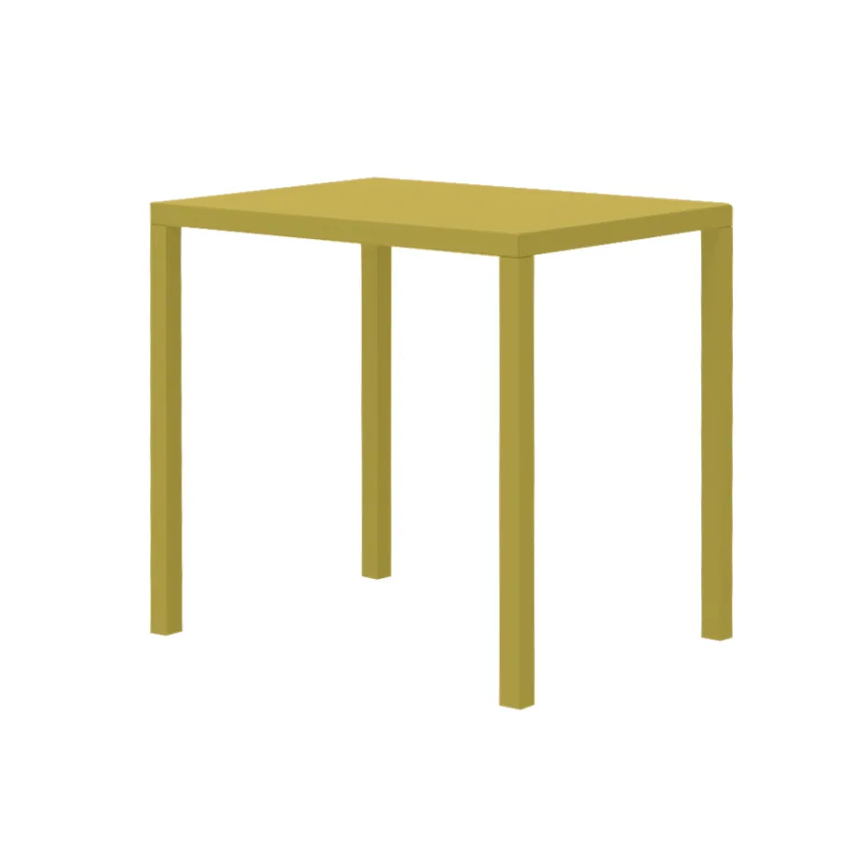 Rechthoekige tuintafel van gegalvaniseerd staal Made in Italy - Azul Viadurini