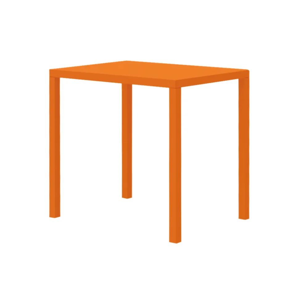 Rechthoekige tuintafel van gegalvaniseerd staal Made in Italy - Azul Viadurini