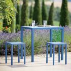 Rechthoekige tuintafel van gegalvaniseerd staal Made in Italy - Azul Viadurini
