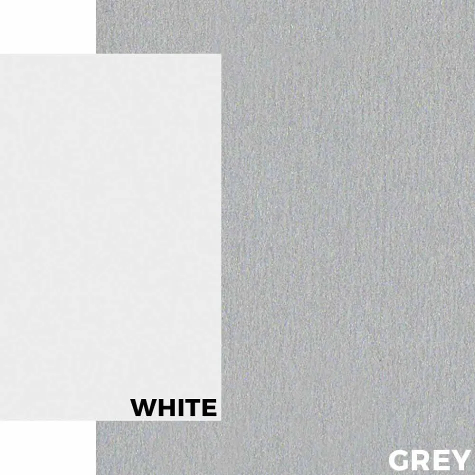 Tuintafel in wit aluminium en laminaat modern design - Oceanië2 Viadurini