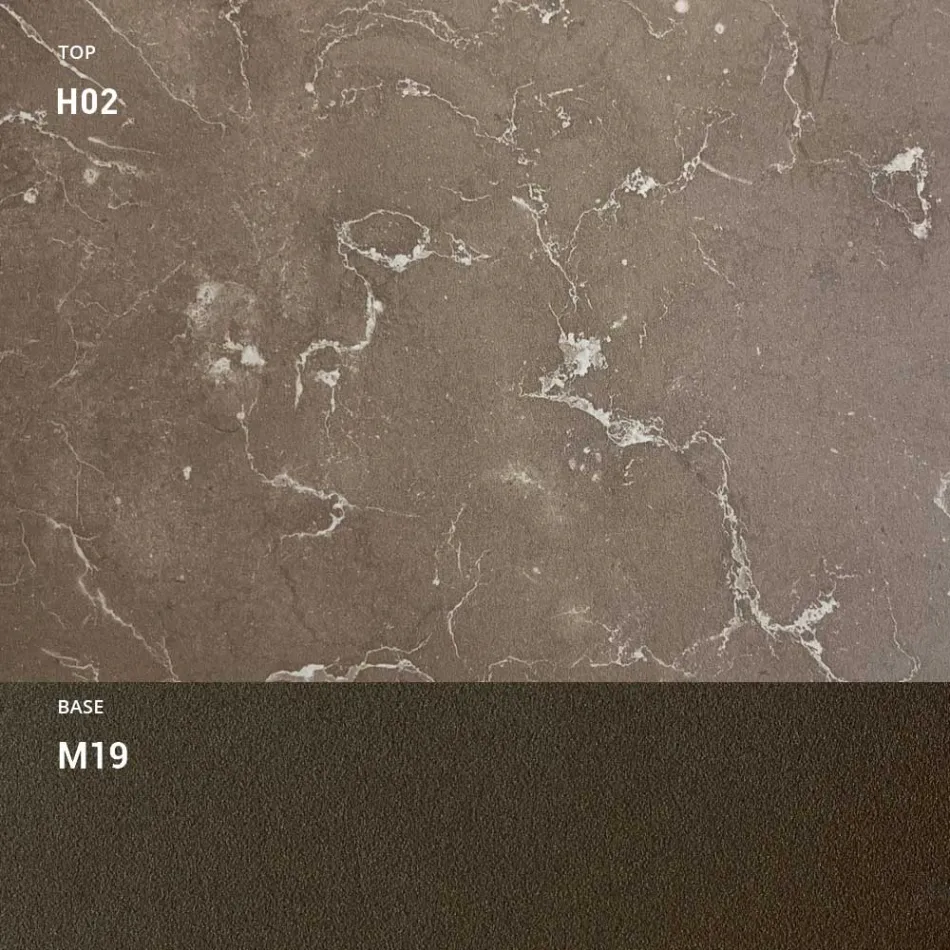 HPL tuintafel met aluminium structuur Made in Italy - Carl Viadurini