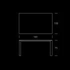 HPL tuintafel met aluminium structuur Made in Italy - Carl Viadurini