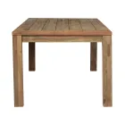 Rechthoekige tuintafel van gerecycled teakhout - Elianto  Viadurini