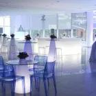 Helder indoor tafelglaasje (H80) polyethyleenglas gemaakt in Italië Viadurini