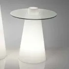 Helder indoor tafelglaasje (H80) polyethyleenglas gemaakt in Italië Viadurini