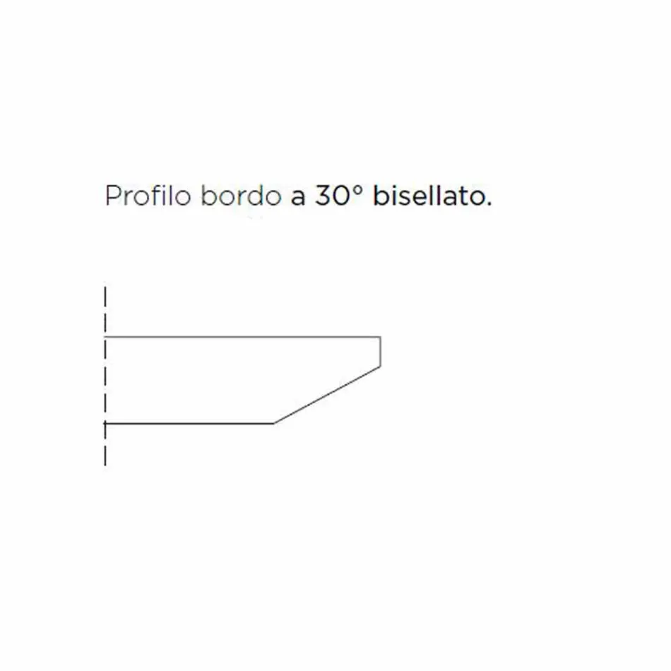 Tonvormige eettafel met gefineerd blad Made in Italy - Settimmio Viadurini