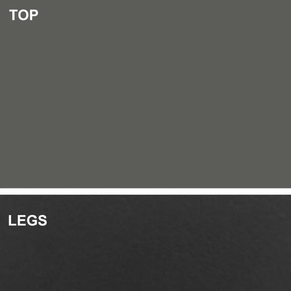 Luxe Made in Italy tonvormige eettafel in Fenix en staal - Settimmio Viadurini