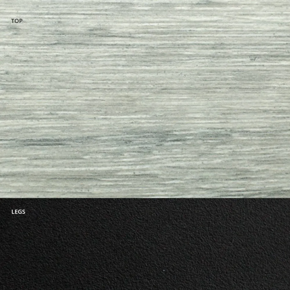 Tonvormige eettafel in laminaat met houteffect Made in Italy - Cave Viadurini