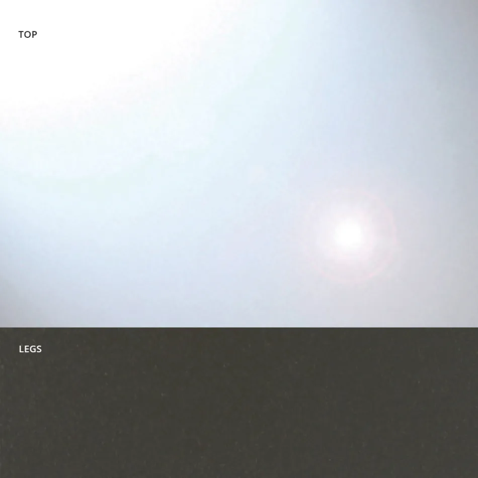 Tonvormige eettafel van glas en staal Made in Italy - Cave Viadurini