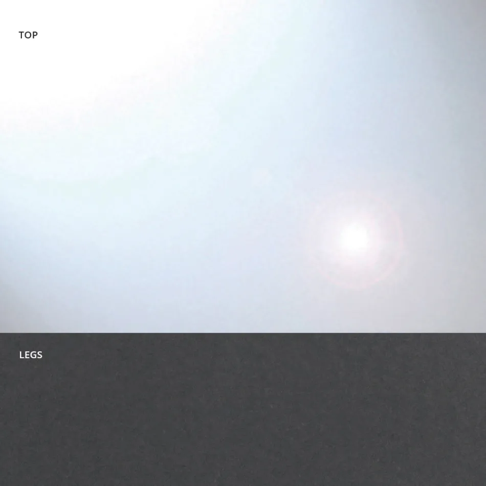 Tonvormige eettafel van glas en staal, gemaakt in Italië - Cave Viadurini