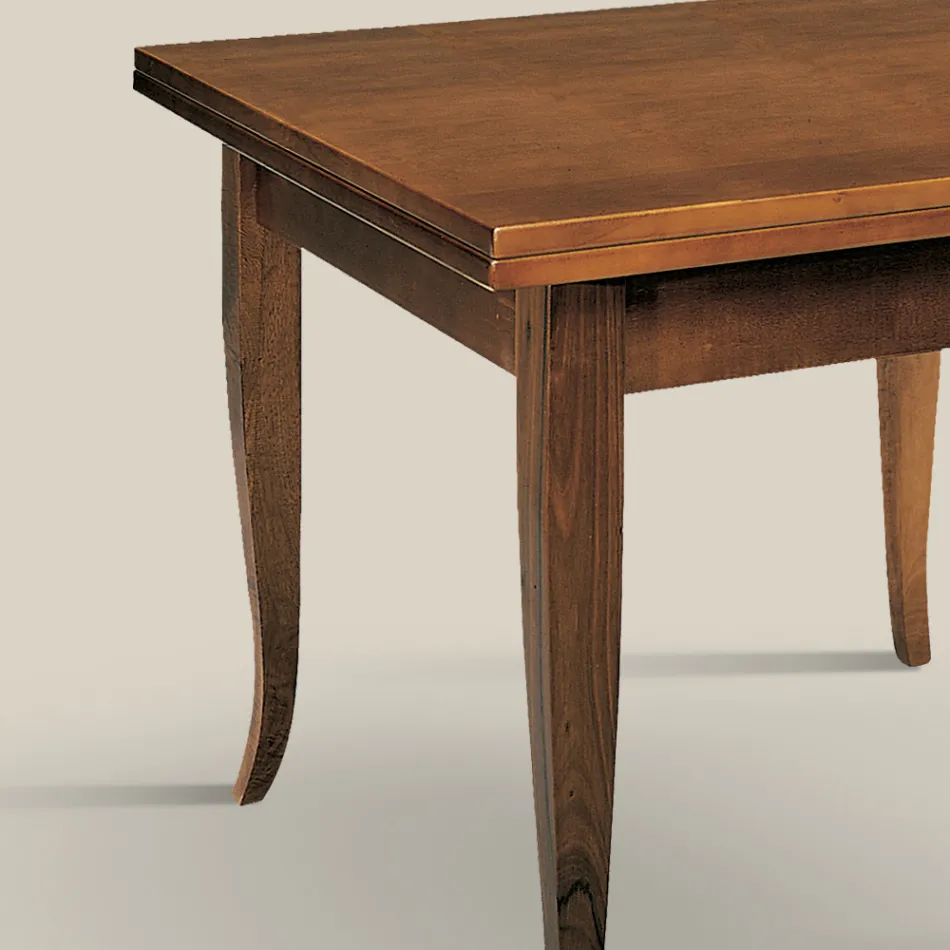 Uitschuifbare eettafel 240 cm klassieke stijl Made in Italy - Helisa Viadurini