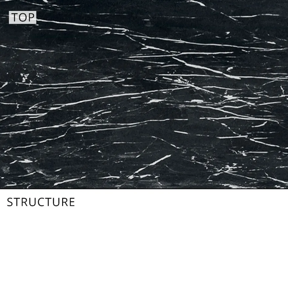 Uitschuifbare buiteneettafel 318 cm in aluminium en steengoed - Filomena Viadurini