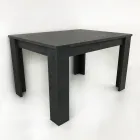 Eettafel Uitschuifbaar tot 170 cm Design in duurzaam hout - Perro Viadurini