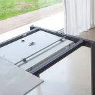 Uitschuifbare eettafel tot 180 cm in keramiek Made in Italy - Pitagora Viadurini