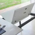 Uitschuifbare eettafel tot 180 cm in keramiek Made in Italy - Pitagora Viadurini