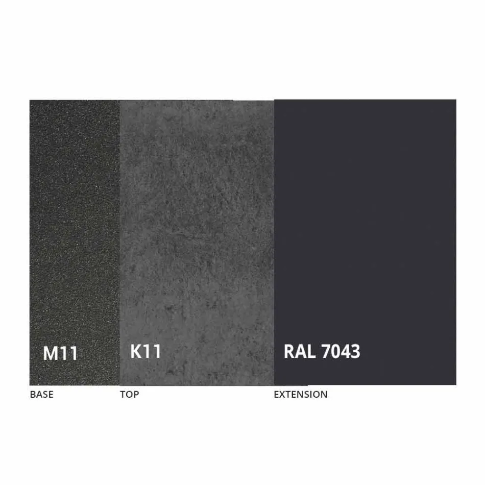 Uitschuifbare eettafel tot 180 cm in keramiek Made in Italy - Pitagora Viadurini