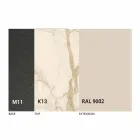 Uitschuifbare eettafel tot 180 cm in keramiek Made in Italy - Pitagora Viadurini