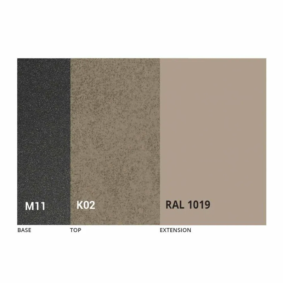 Uitschuifbare eettafel tot 180 cm in keramiek Made in Italy - Pitagora Viadurini