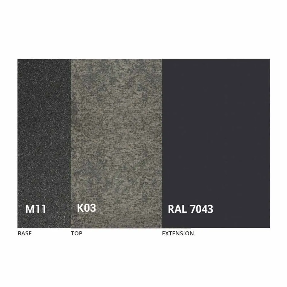 Uitschuifbare eettafel tot 180 cm in keramiek Made in Italy - Pitagora Viadurini