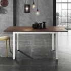 Metalen eettafel uitschuifbaar tot 180 cm Made in Italy - Beatrise Viadurini