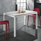 Metalen eettafel uitschuifbaar tot 180 cm Made in Italy - Beatrise Viadurini