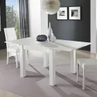 Eettafel Uitschuifbaar tot 200 cm in melamine Made in Italy - Denis Viadurini