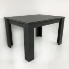 Eettafel Uitschuifbaar tot 210 cm Design in duurzaam hout - Perro Viadurini