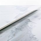 Eettafel uitschuifbaar tot 240 cm glas en keramiek blad - Parisian Viadurini