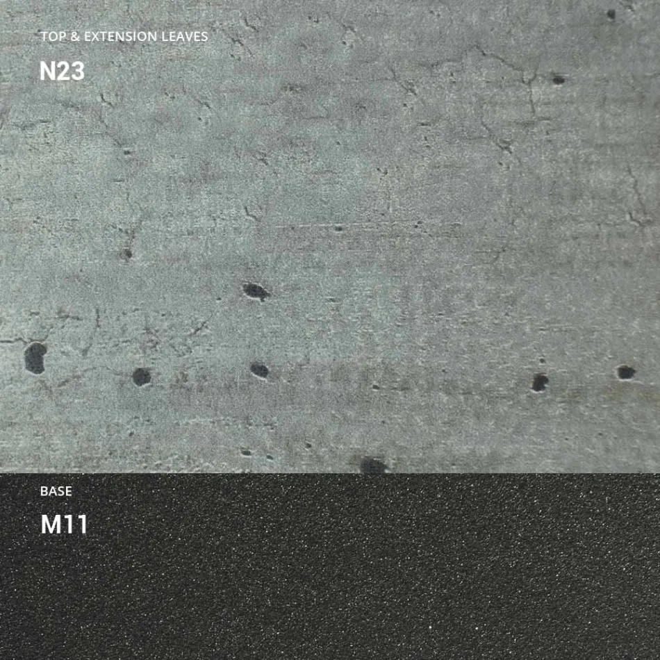 Uitschuifbare eettafel tot 298 cm in melamine Made in Italy - Fedemo Viadurini