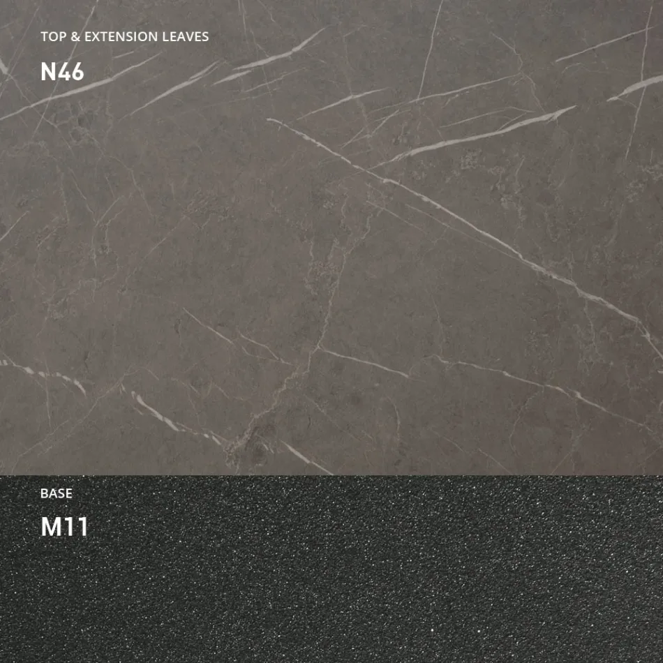 Uitschuifbare eettafel tot 298 cm in melamine Made in Italy - Fedemo Viadurini